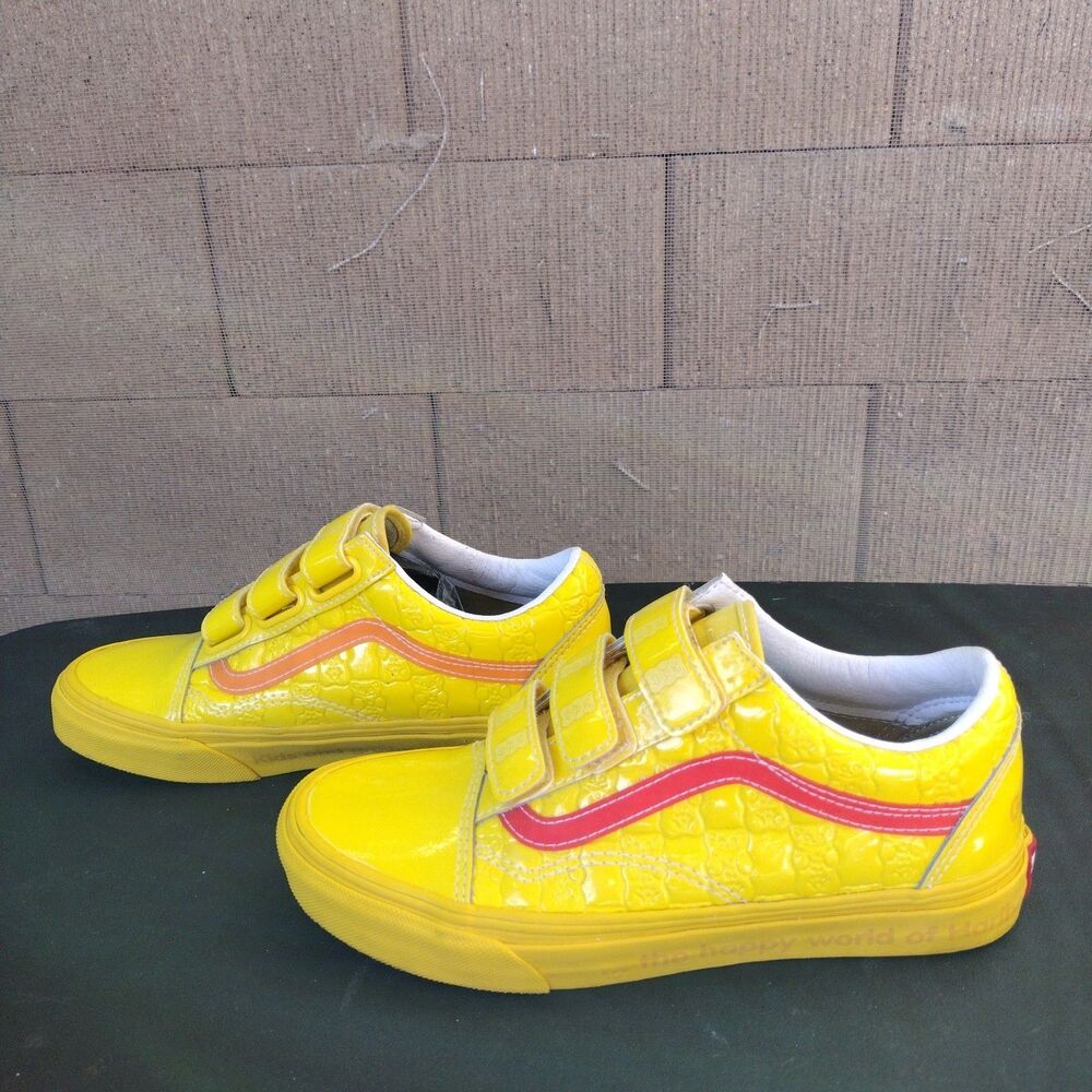 Vans x Haribo Gummy Bear Old Skool Sneakers Womens Sz 6.5 Yellow Patent Leather